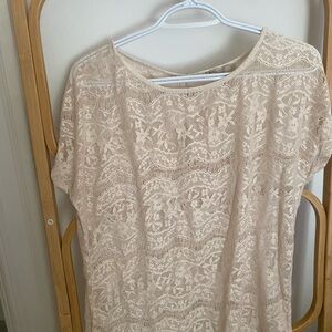 Raul Blanco Cream Lace Blouse